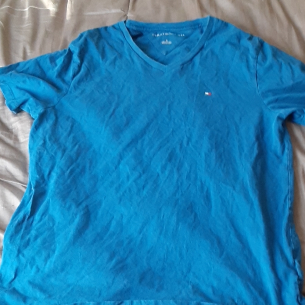 Blue tommy Hilfiger shirt